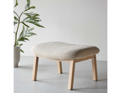 Pouf en bois de frêne Rile