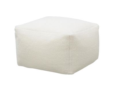 Pouf carré en bouclette (Carré)