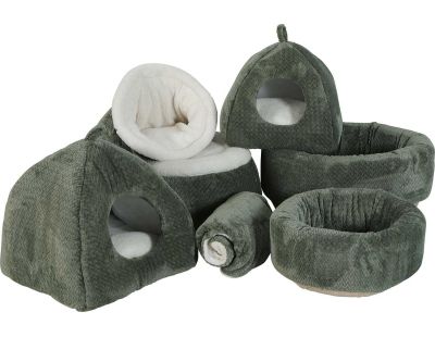 Pouf pour chat en polyester Olympe 40 cm (Kaki)