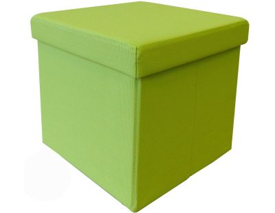 Pouf coffre pliable 2 en 1 (Anis)