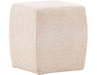 Pouf cube en polyester bouclette Neapel