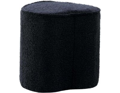 Pouf enfant en teddy Heart (Noir)