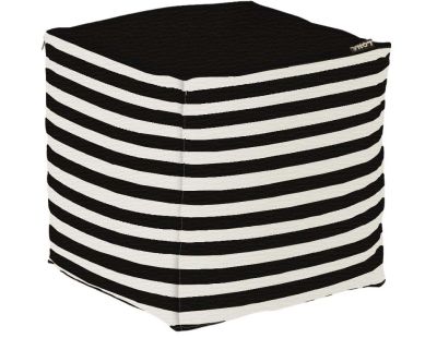 Pouf de jardin en coton 40 x 40 cm Stripes