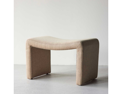Pouf en lin Ottoman 70 x 45 x 46 cm