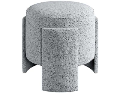 Pouf en polyester Ash