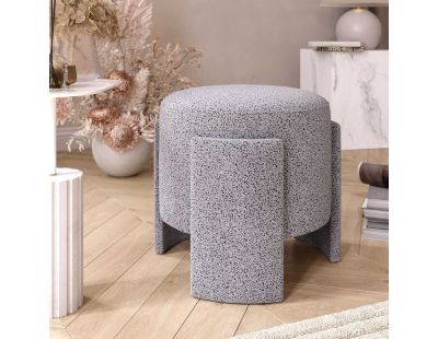 Pouf en polyester Ash