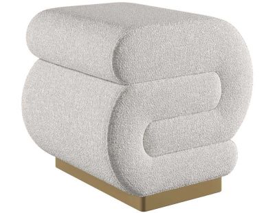 Pouf en polyester Sally