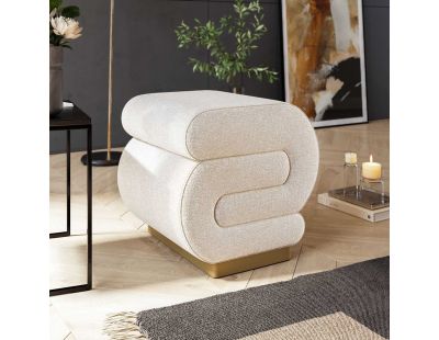 Pouf en polyester Sally