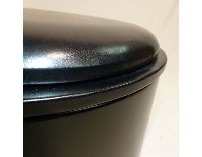 Pouf en polyuréthane Reverso (Noir)