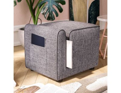 Pouf avec range-magazine Paris