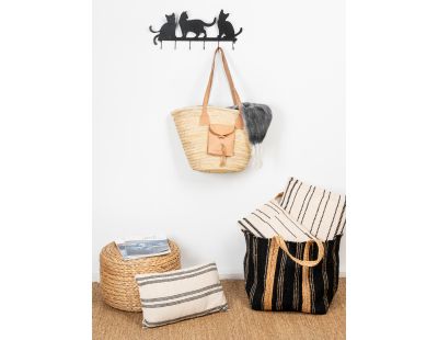 Pouf rond en jacinthe
