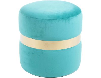 Pouf rond en velours Milo