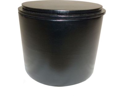 Pouf en polyuréthane Reverso (Noir)