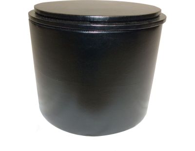 Pouf en polyuréthane Reverso (Noir)