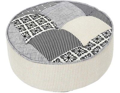 Pouf de sol rond Patchwork