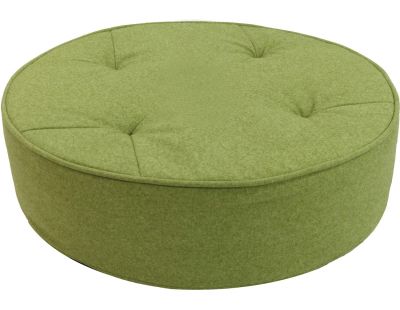 Pouf de sol en toile effet feutrine 4 points (Vert)