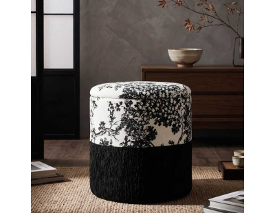 Pouf en tissu 2 en 1 Oriental 40 x 42 cm