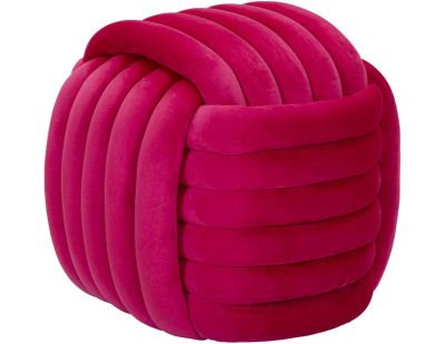 Pouf en tissu Softy 45 x 45 x 45 cm (Fuschia)