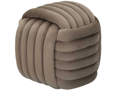 Pouf en tissu Softy 45 x 45 x 45 cm (Gris)