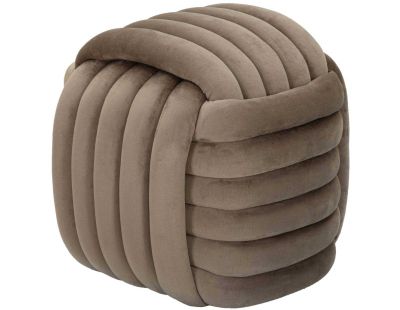 Pouf en tissu Softy 45 x 45 x 45 cm (Gris)