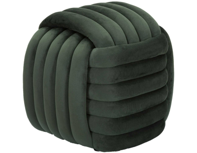 Pouf en tissu Softy 45 x 45 x 45 cm (Vert)