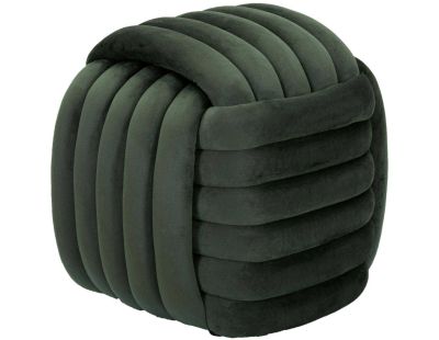 Pouf en tissu Softy 45 x 45 x 45 cm (Vert)