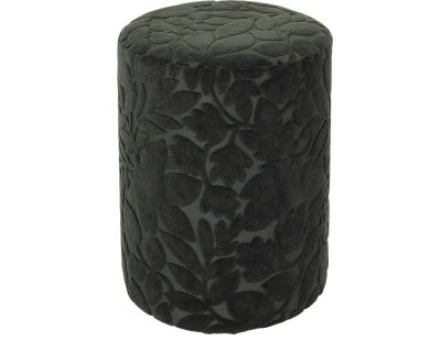 Pouf en tissu à motifs Leaf 28 x 36 cm (Feuillage vert)