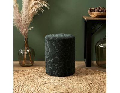 Pouf en tissu à motifs Leaf 28 x 36 cm (Feuillage vert)