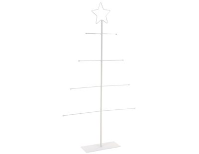 Présentoir sapin métal laqué blanc