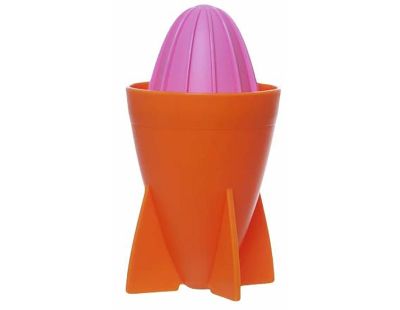 Presse agrumes manuel style rétro Juicer Rocket (Orange/Rose)