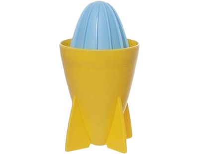 Presse agrumes manuel style rétro Juicer Rocket (Jaune/Bleu)