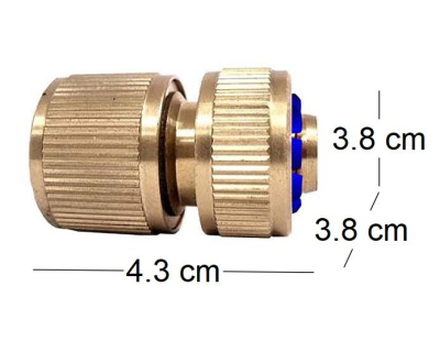 Raccord rapide en laiton Aquastop