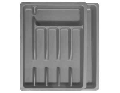 Range couverts ajustable en plastique (Gris)