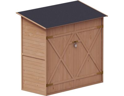 Range outils en bois de sapin Shed 149 x 78 x  164 cm (Marron)