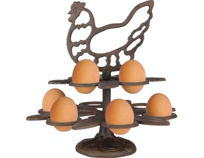 Range œufs poule en fonte