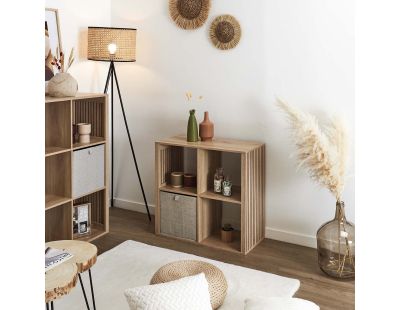 Rangement modulable en bois Klaus (4 cases)