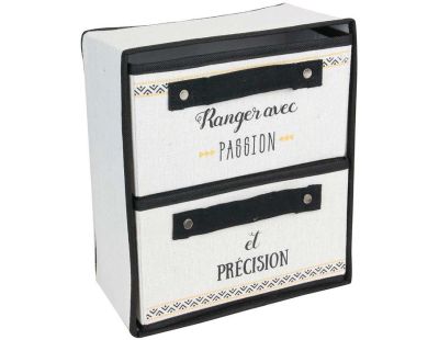 Rangement pliable 2 tiroirs Message (Ranger avec passion)