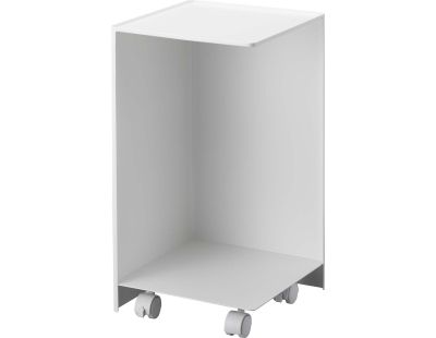Rangement pour toilettes sur roulettes Caster (Blanc)