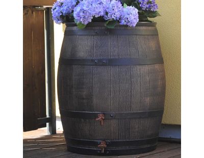 Récupérateur d'eau de pluie en polyéthylène avec robinet chromé Barrel (350 litres)