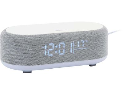 Reveil avec chargeur induction et enceinte Bluetooth Vogue (Gris)