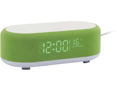 Reveil avec chargeur induction et enceinte Bluetooth Vogue (Vert)