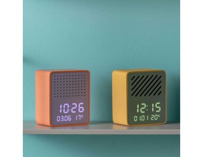 Réveil avec enceinte Bluetooth Funky Vibes (Orange et Violet)