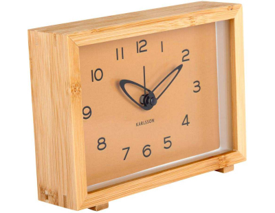 Réveil matin en bambou Tipico (Ocre jaune)