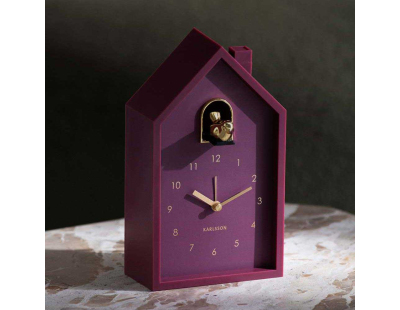 Réveil matin en plastique Cuckoo Oro (Mauve foncé)