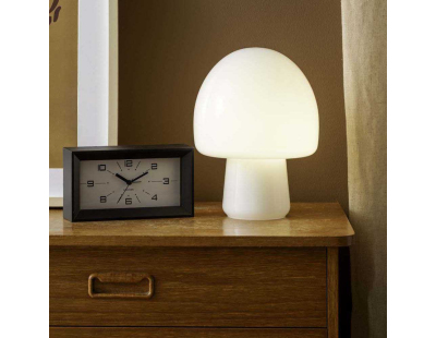 Réveil matin rectangulaire Lujo (Noir)