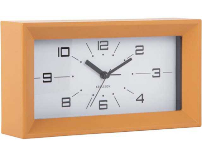 Réveil matin rectangulaire Lujo (Jaune)