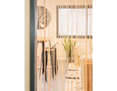 Rideau fil de porte en polyester (Naturel)