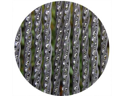 Rideau de porte en PVC anthracite Lucca (90 x 210 cm)