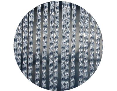 Rideau de porte en PVC blanc et transparent Lazio (100 x 250 cm)