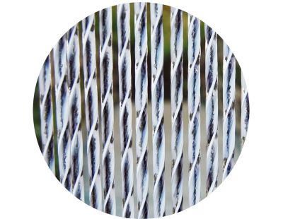 Rideau de porte en PVC noir Ascona (90x210 cm)